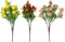 3Pcs Artificial Fruit Plants Branches, Faux Lemon Peach Strawberry Bouquets, Plastic Decorative Simulated Fake Fruit Table Centerpiece for Home Decor, Party, and Photo Props